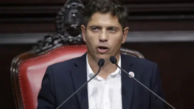 Axel Kicillof en la apertura de sesiones de la Legislatura provincial