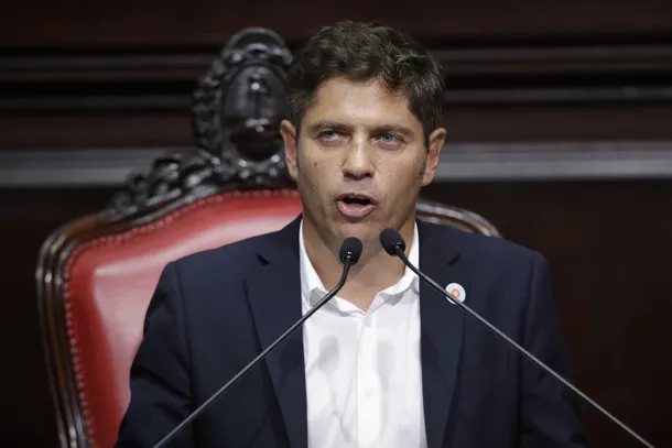 Axel Kicillof en la apertura de sesiones de la Legislatura provincial