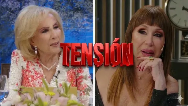 Moria Casán y Susana Giménez en 'La noche de Mirtha Legrand'