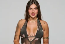 Luana Fernández en una foto de su etapa como modelo de alta costura