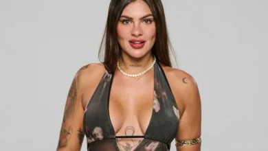 Luana Fernández en una foto de su etapa como modelo de alta costura