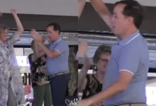 Marcelo Porcel bailando en Punta del Este