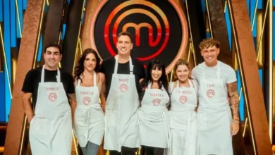 Imagen de los participantes de MasterChef Celebrity en la cocina