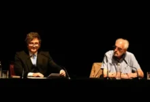 Javier Milei y Juan Carlos de Pablo en el homenaje a Adam Smith