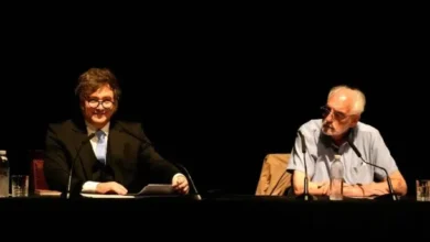 Javier Milei y Juan Carlos de Pablo en el homenaje a Adam Smith