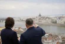 Javier Milei y Viktor Orbán en una reunión en Budapest