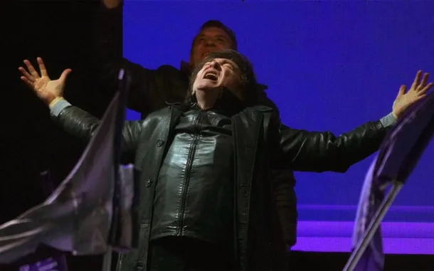 Milei en una conferencia de prensa