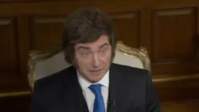 Imagen de una refinería de petróleo en Argentina