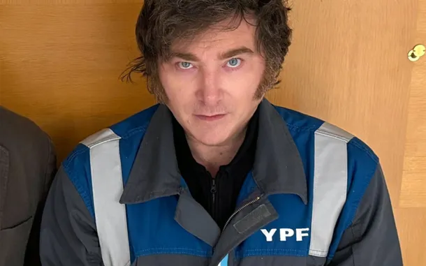 Javier Milei en una conferencia de prensa