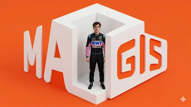 Franco Colapinto en el podio del Gran Premio de Japón