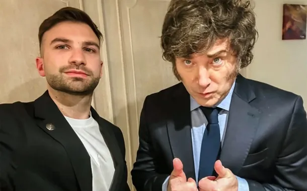 Imagen de Javier Milei y Mauricio Novelli