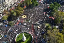 Axel Kicillof en Plaza de Mayo