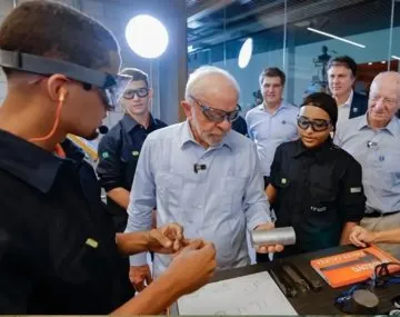 Paolo Rocca y Lula Da Silva en Río de Janeiro