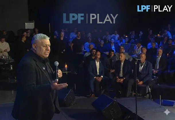 Imagen de la pantalla inicial de LPF Play en un dispositivo móvil