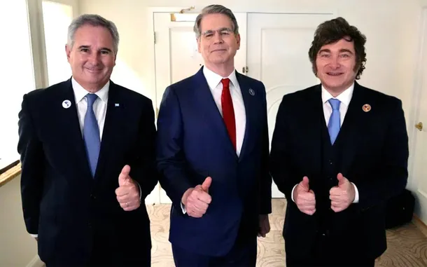 Javier Milei y Scott Bessent en Miami