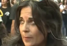 Analía Kalinec habla en Plaza de Mayo