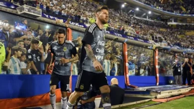 La Selección Argentina en entrenamiento previo al partido contra Mauritania