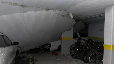 Derrumbe en Parque Patricios: imagen de la escena del colapso