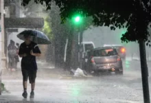Imagen de tormentas y lluvias en el AMBA