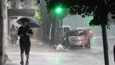 Imagen de tormentas y lluvias en el AMBA