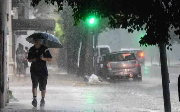 Imagen de tormentas y lluvias en el AMBA