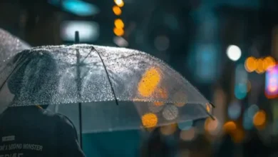 Imagen de una tormenta severa con lluvia y viento fuerte
