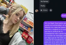 Captura de la conversación viral sobre la transferencia equivocada