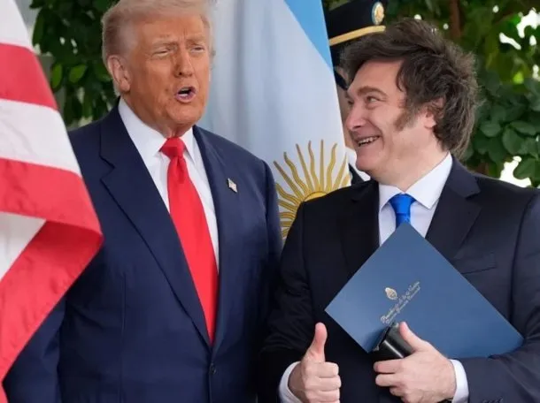 Javier Milei y Donald Trump en una reunión anterior
