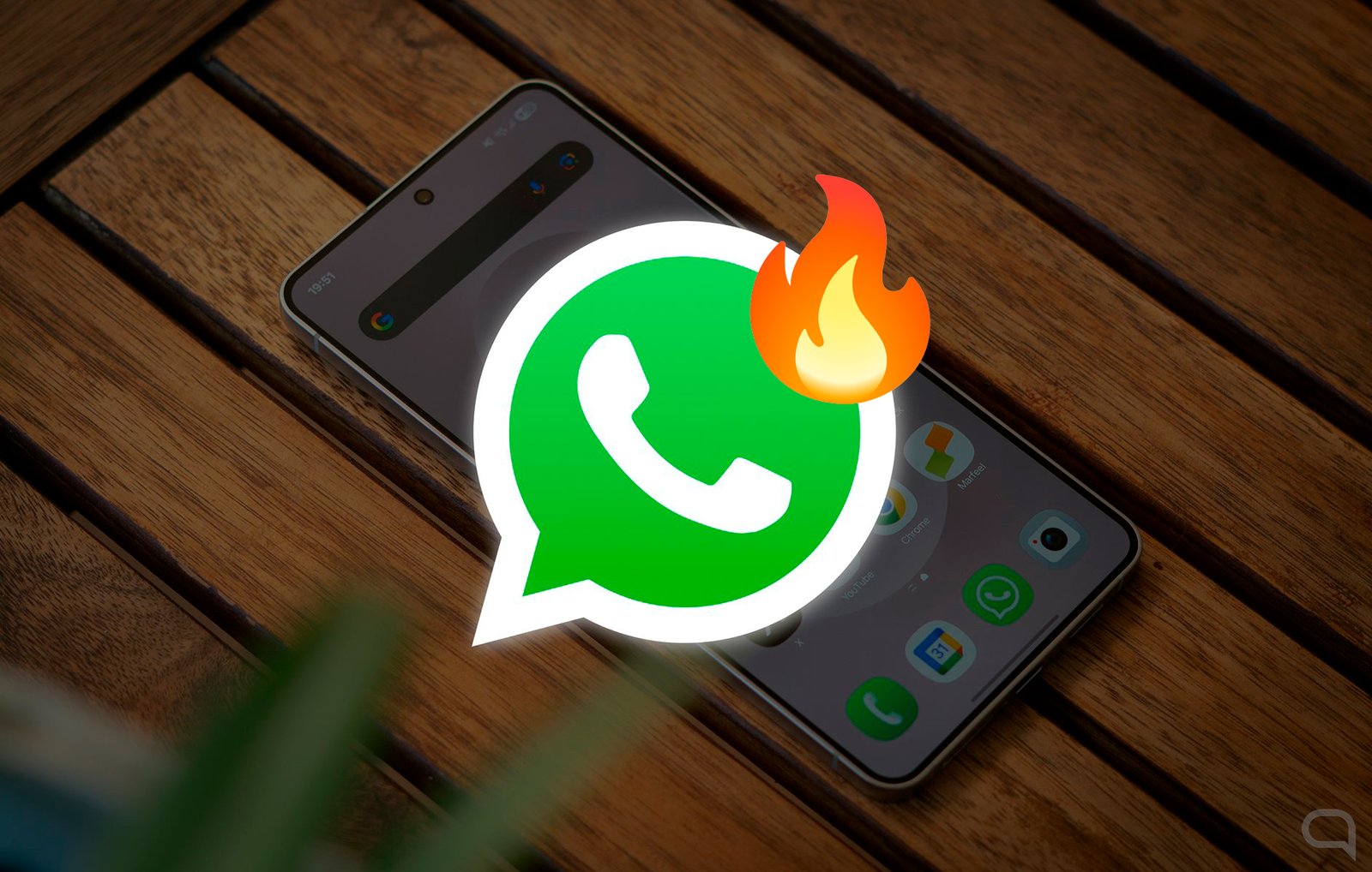 Imagen de la aplicación de WhatsApp con una lista de contactos en línea