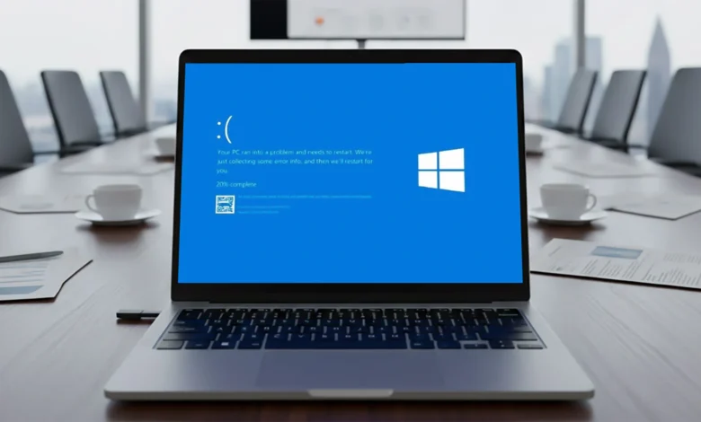 Imagen del Explorador de archivos de Windows 11 con destellos blancos