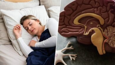 Persona durmiendo con una expresión de tranquilidad