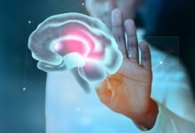 Ilustración de un cerebro congelado