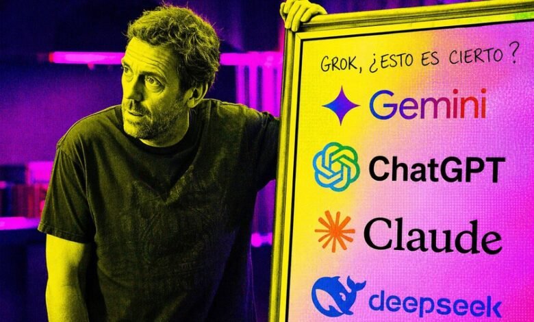 Imagen de un médico utilizando una tableta con una IA médica