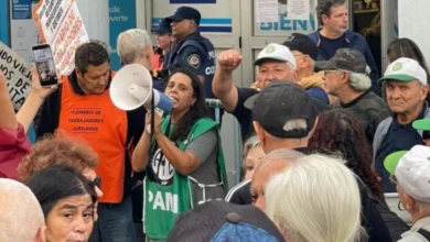 Federico Giuliani declara en Tribunales Federales durante la jornada de lucha