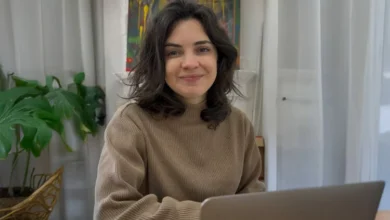 Estudiantes en una clase de idiomas en línea