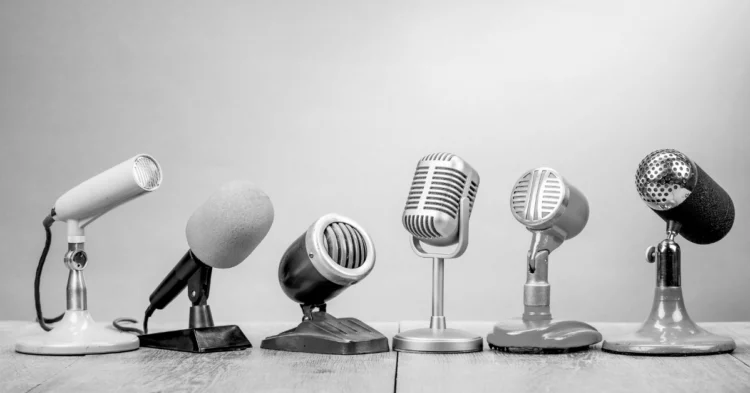 Periodistas protestando por la libertad de prensa en Argentina