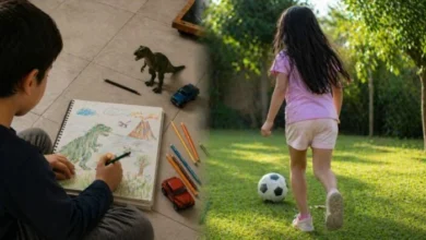 Niños sonrientes en un entorno familiar feliz