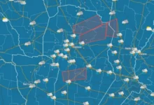 Imagen de tormentas en Córdoba