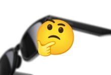 Imagen de las Samsung Galaxy Glasses, mostrando su diseño y cámaras integradas