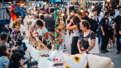 Imagen de la Feria de Economía Circular en Plaza Vélez Sarsfield