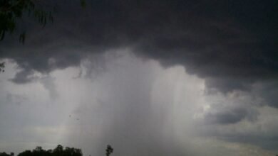 Tormentas en Tercero Arriba: Imagen de una tormenta en la región