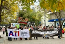 Movilización en Plaza San Martín por la implementación de la Ley de Emergencia en Discapacidad