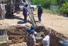 Imagen de la obra de refuerzo del sistema de agua potable en Paso Viejo