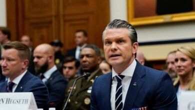 Imagen de un portaaviones estadounidense en el Estrecho de Ormuz