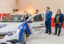 Agentes de las Guardias Locales durante el acto de lanzamiento en una de las localidades del norte provincial