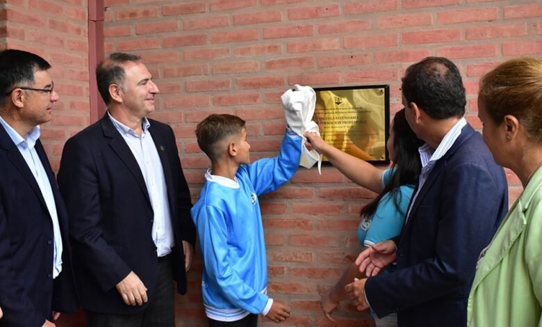 Inauguración de la Escuela Secundaria de Formación Profesional en Bioagroindustria en Monte de los Gauchos