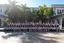 El Coro de Niños Cantores del ISEAM Domingo Zipoli en ensayo