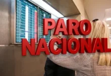 Imagen de una manifestación en la ciudad durante el paro nacional