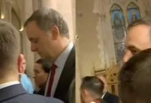 Manuel Adorni en la Basílica de Luján