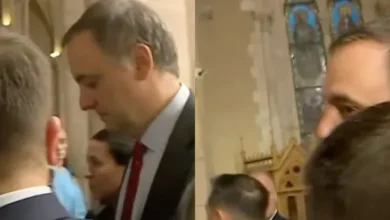 Manuel Adorni en la Basílica de Luján